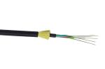 12 cores ADSS optical fiber cable non-metal Black Outer Sheath Easy Installation