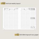 Pacific Green Medium Academic Planner Weekly Schedule Yearly Agenda Monthly Tabs