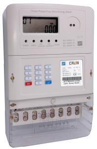 Wholesale Ultrasonic Welded 3 Phase Electric Meter , 3 Element 4 Quadrant STS Prepayment Meter from china suppliers