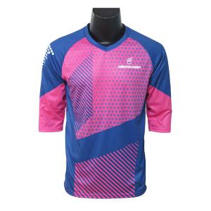Wholesale New Style 3/4 Sleeve Free Design Custom MTB Jersey Anti Bacterial Lightweight from china suppliers