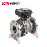 2Cr13 Stem Material JIS Stainless Steel High Platform Flanged Floating Ball
