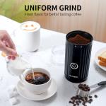 Portable Battery Operated Coffee Bean Grinder 200W Self Grinding Espresso