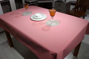 Wholesale Oilproof Birthday Table Decoration Cloth , SGS FDA Airlaid Pink Paper Tablecloth from china suppliers