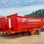 U-shaped Rear Tipping Semi Trailers for Powder Sludge Tank Rear Tipping Trailers