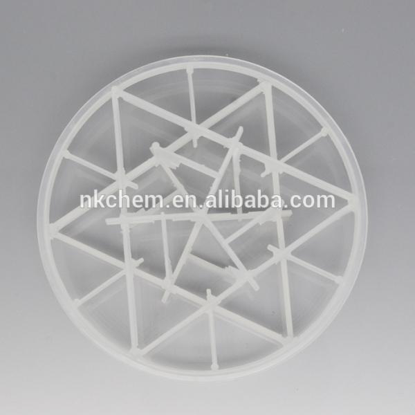 Pe Pp Pvdf Plastic Random Tower Packing Snowflake Ring Media