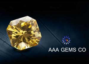 Wholesale VVS1 Classic Created Fancy Moissanite 3 Carat In Yellow Color from china suppliers