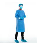 Nonwoven Sms Standard Disposable Protective Gown Long Sleeve Antipollution