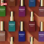 Gel Polish Square Bottle 14ml Cosmetic Packaging Square Gel Nail Polish Glass