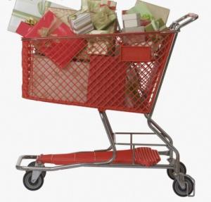 Wholesale Convenient Supermarket Shopping Trolley Plastic Grocery Carts Unfolding Style from china suppliers