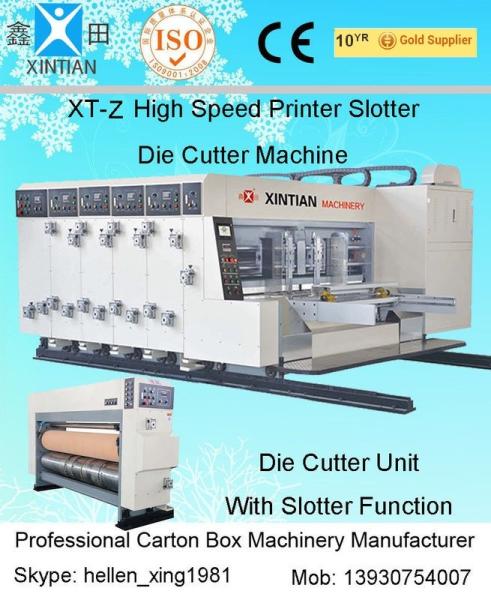 XT-Z Series High Speed Automatic Carton Printer Slotter Die Cutter Machine 100