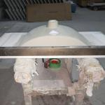 600MM Vanity Top Bathroom Sink Countertop Glaze Smooth Double Vessel