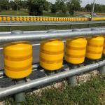 PU and PVC Material Road Safety Roller Crash Barrier for Durable Roadway