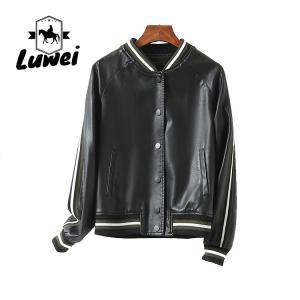 China Plus Size Stand Collar Leather Motorcyclejaqueta Windcheater Utility Outdoor Sports Women Faux Fur Jacket on sale