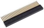 Pitch 2.54mm Female Header Connector 2x20 Pins Gold Plated Straight DIP For PCB