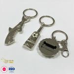 Corkscrew Beer Bottle Opener Keychain Personalized Novelty Metal