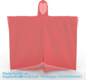 Wholesale Disposable Rain Ponchos For Adults With Hood,Emergency Rain Gear For Camping,Hiking,Walking,Watching Games from china suppliers