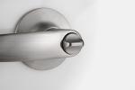 Privacy Door Tubular Cylinder Lock Front Satin Nickel Lever Handle