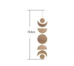Creative Sun and Moon wooden pendant retro style decorations