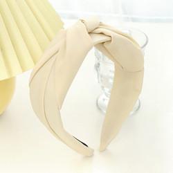 Wholesale solid color cloth cross knot headband temperament headdress hair band