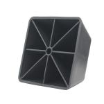SGS 143g 115mm Screw In Non Slip Square Rubber Chair Leg Feet