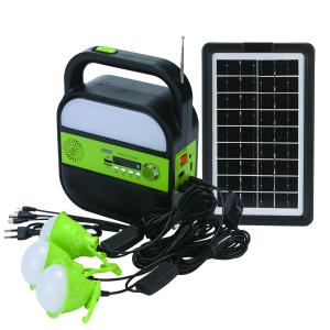 Wholesale 6v 4500mah Solar System Lighting With Three Bulbs And USB Function  Radio Antenna from china suppliers