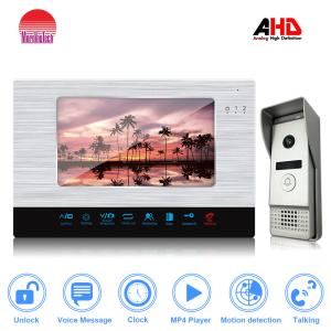 China Morningtech Metal case Smart bell with 7 Inch TFT LCD Silver and gold color optional video door phone on sale