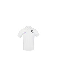 Wholesale 100% Polyester Men White Short Sleeve Polo Shirts With Embroidery LOGO from china suppliers