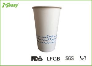 Wholesale Economical Takeaway Hot Coffee Paper Cups Blue Dolphin White Background from china suppliers