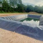 50-200m Length HDPE Geomembrane Plastic Liner for Shrimp Farming Pond Lining