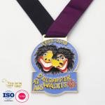 Round Carnival Metal Sports Medal Hollow Personalized Gold Plated With Printing