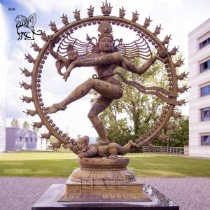 Wholesale BLVE Bronze Hindu God Idols Statue Metal Indian Religious Nataraja Sculpture Large Outdoor from china suppliers