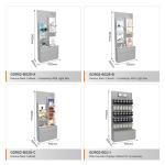 Skincare Store Display Furniture Grey Wooden Display Cabinet For Trendy Display