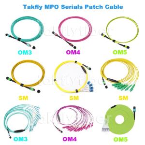 Wholesale 12/24 Cores Fiber Optic MTP MPO Cable SM G657A1 OM3 OM4 OM5 3.0mm from china suppliers