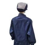 Zipper Closure Mandarin Collar ESD Coverall Suit Compliant To ANSI/ESD S20.20