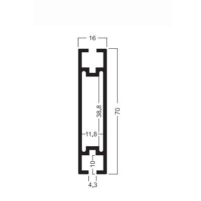 Z110 70x16MM Beam Extrusion,Aluminum 2 way system,Aluminum equipmen suit for