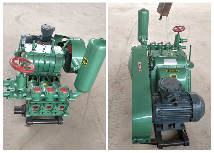 Three Cylinder BW250 Hydraulic Mud Pump With Suction Slurry Diesel Powered