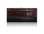 Black Color Professional Gaming Keyboard Adjustable Breathing Backlit For