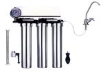 Stainless Steel Countertop Water Filter 2 Stage , 5L / Minute Flow Rate Ss Water