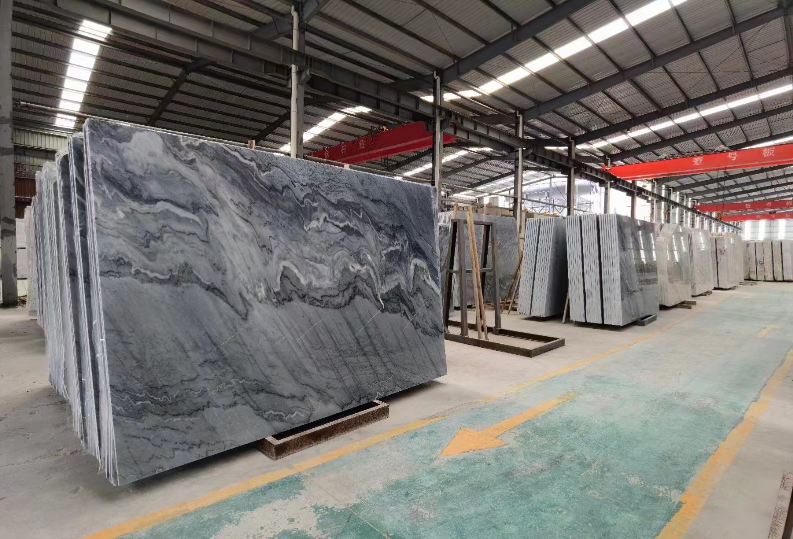 Interior 2x4ft Rectangle Marble Slab Long Lasting 20mm Marble Slab
