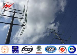 Wholesale Distribution Line Electrical Power Pole 10m Wall Thickness 3mm Galvanized Steel Pole from china suppliers