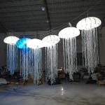 Hanging Colorful Led Light Inflatable Jellyfish Balloon For Decoration