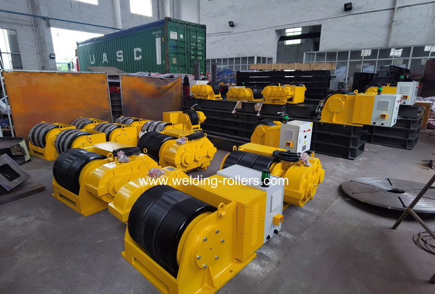 120 Ton Pipe Welding Rollers Stands With Rotation Speed 100-1000 Mm/Min