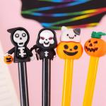 Halloween Plastic Gel Ink Pen Pumpkin Skeleton Student Gift Neutral Pen