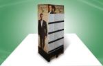 Light Weighted Cardboard Hook Display , Cardboard Display Shelves Easy Assemble