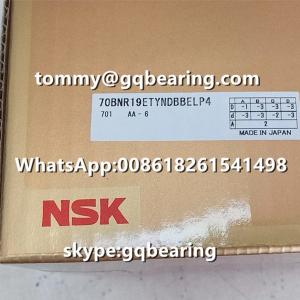 Wholesale Gcr15 Steel Material Balls 18 degree Contact Angle NSK 70BNR19ETYNDULP4 Thrust Angular Contact Ball Bearing from china suppliers