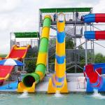 5m Height Amusement Park Water Slide Straight Tunnel Slide Humanization Design