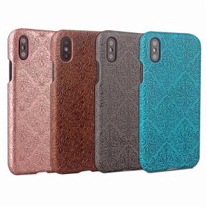 Wholesale Flower Embossing pattern PU Leather Card Slots Phone Skin Hard Back Cover case For Iphone x s 7 7 plus 6 6 plus from china suppliers