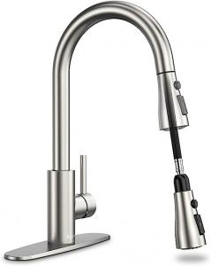 China Brushed Nickel SUS304 Stainless Steel Faucet Sprayer For Kitchen Sink on sale
