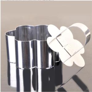 Wholesale RK Bakeware China Foodservice NSF Mini Cooking Flower Cake Tin Molds For Baking , Funny SS Pasty Cake Ring from china suppliers