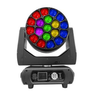 Beam Spot Wash Light With 19pcs 40W RGBW LEDs 5-60° Zoom Angle CTO Control 22/36